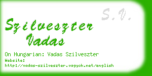 szilveszter vadas business card